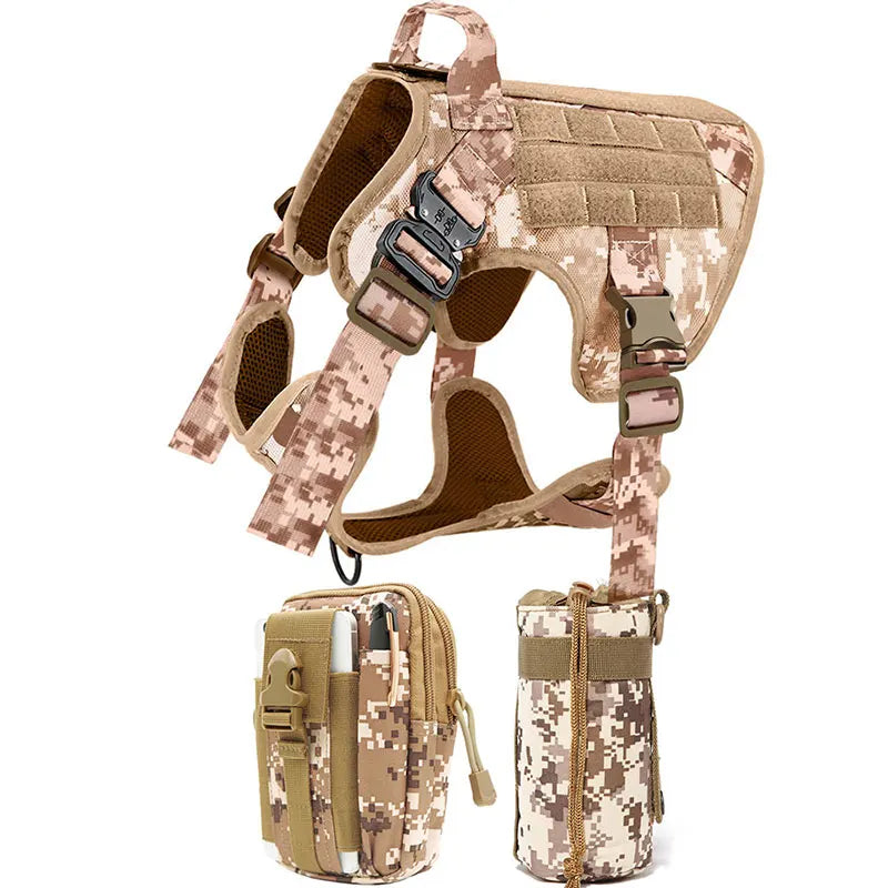 Military Large Dog Harness Pet German