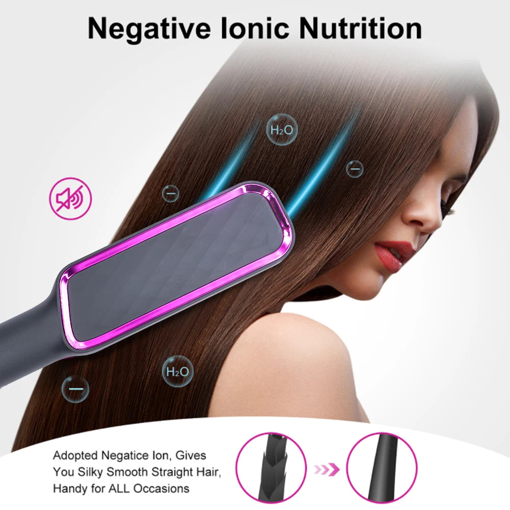 Electric Hot Comb Straight Hair Straightener