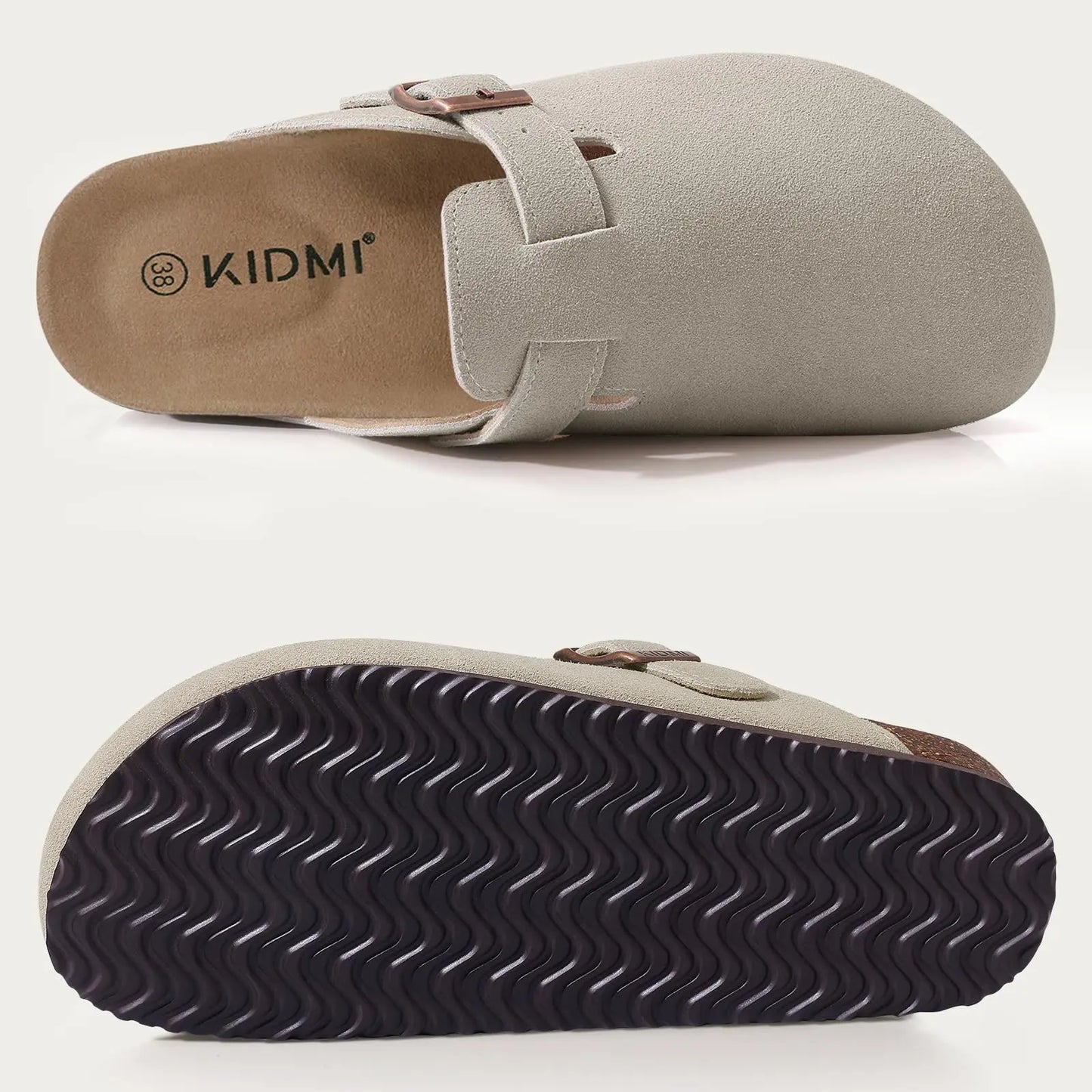 Comwarm Cork Men Clogs Slippers