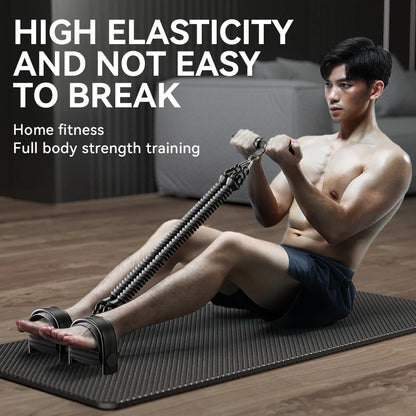 Man Tension Rope Woman Yoga