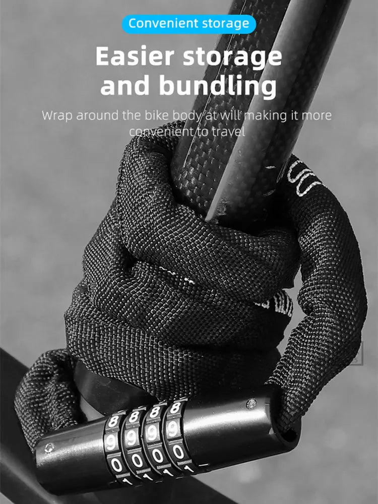 WEST BIKING Combination Bike Chain Lock