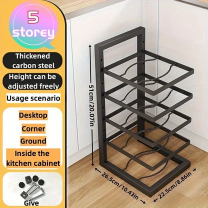 Adjustable Pot Rack Organizer