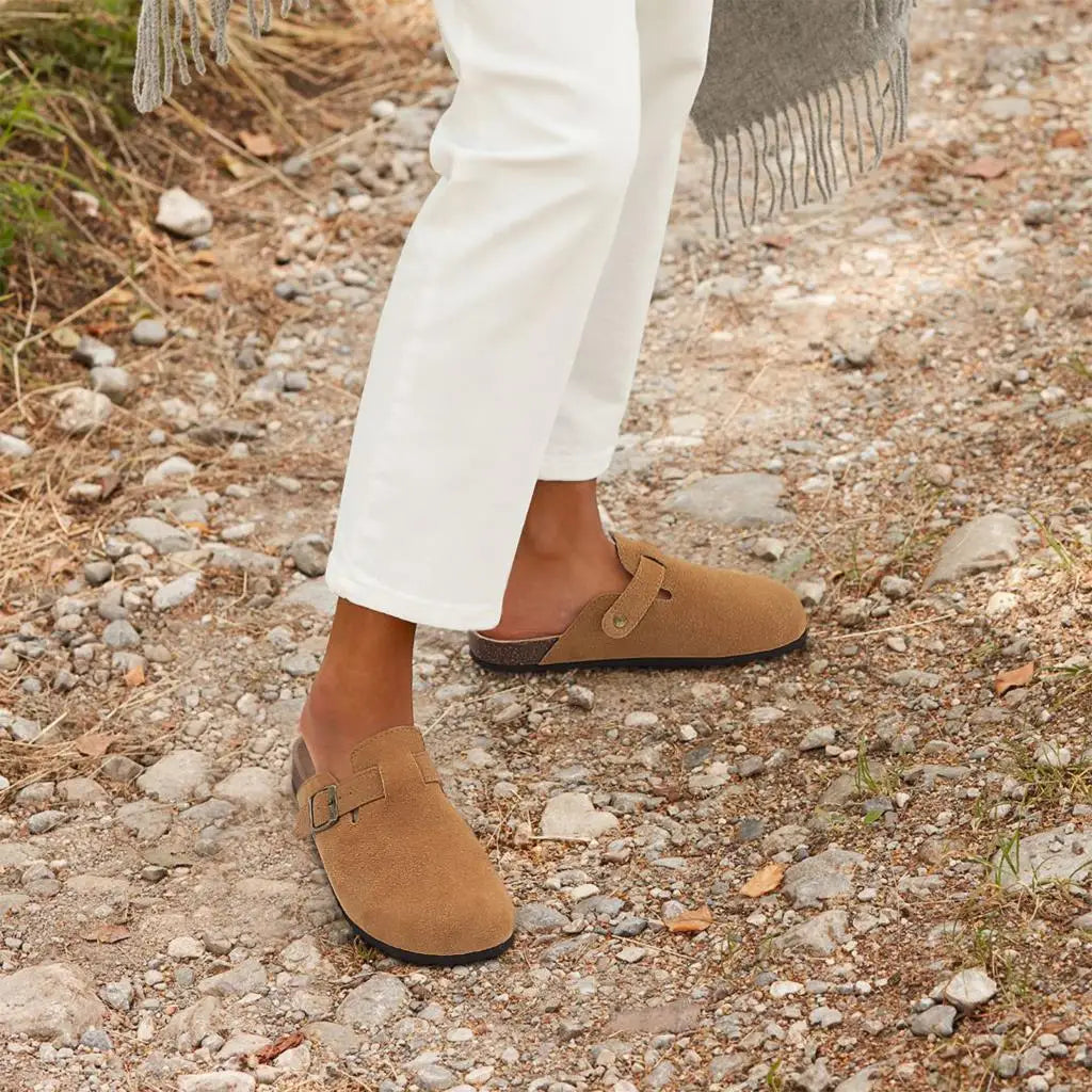 Comwarm Cork Men Clogs Slippers