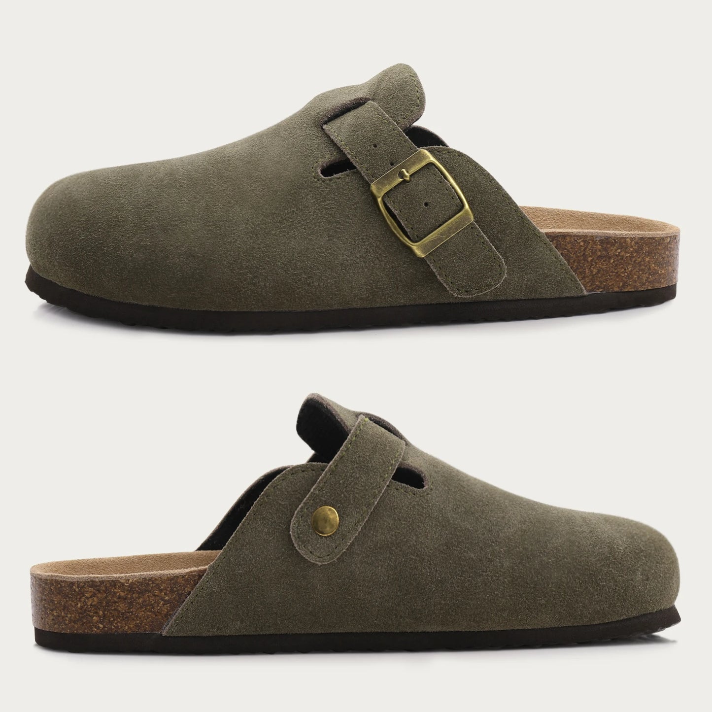 Comwarm Cork Men Clogs Slippers