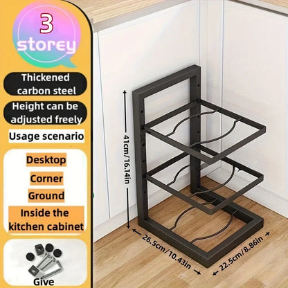 Adjustable Pot Rack Organizer