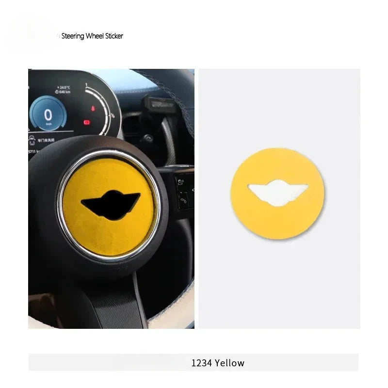 Italy Super Suede Car Steering Wheel Cover For Mini Cooper
