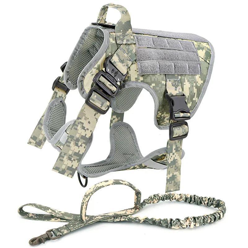 Military Large Dog Harness Pet German