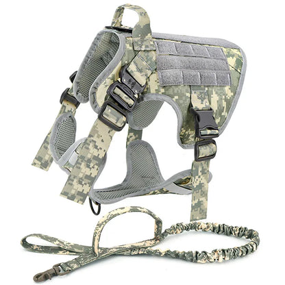 Military Large Dog Harness Pet German