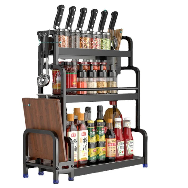 Kitchen Spice Rack Carbon Steel