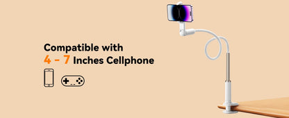 Eary Gooseneck Phone Stand Holder For Bed Kitchen Magnetic