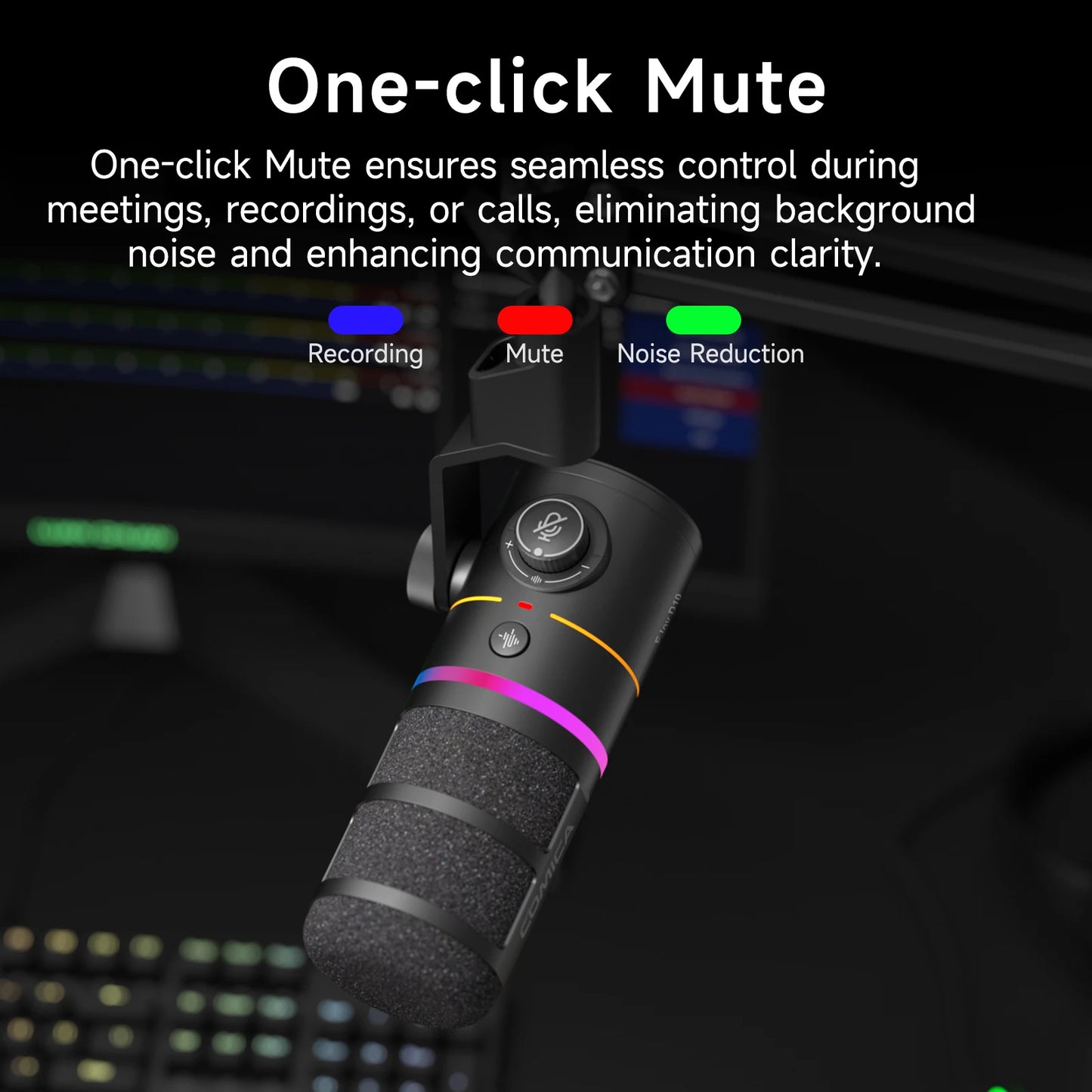 RGB Dynamic Wired Microphone Gaming