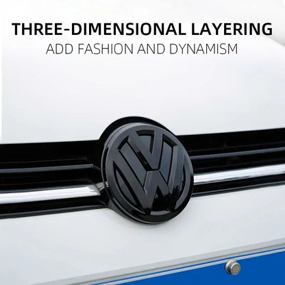 Car Glossy Black Front Grill Badges