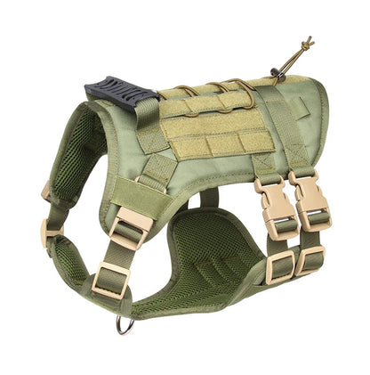 Tactical Dog Harness with Handle and Leash Military