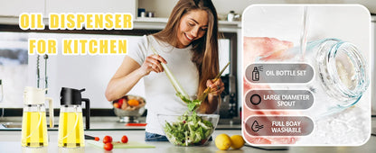 Oil Spray 2-in-1 Glass Household Kitchen Oil Spray