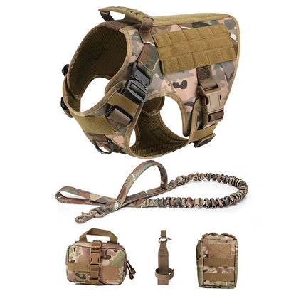 Military Large Dog Harness Pet German