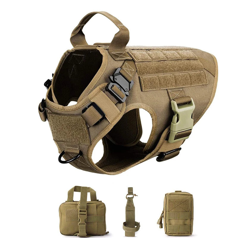 Military Large Dog Harness Pet German