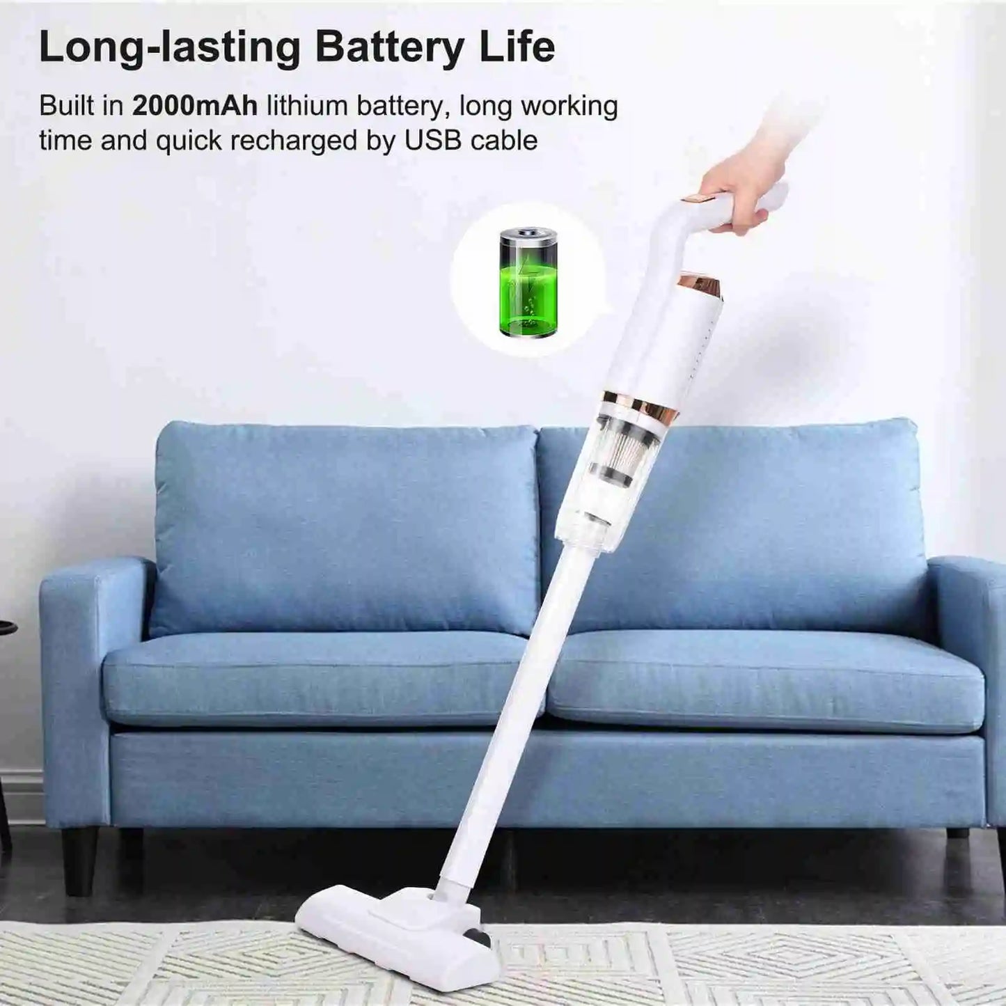 Cordless Vacuum Cleaner 8500pa Powerful