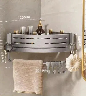 No Drill Bathroom Corner