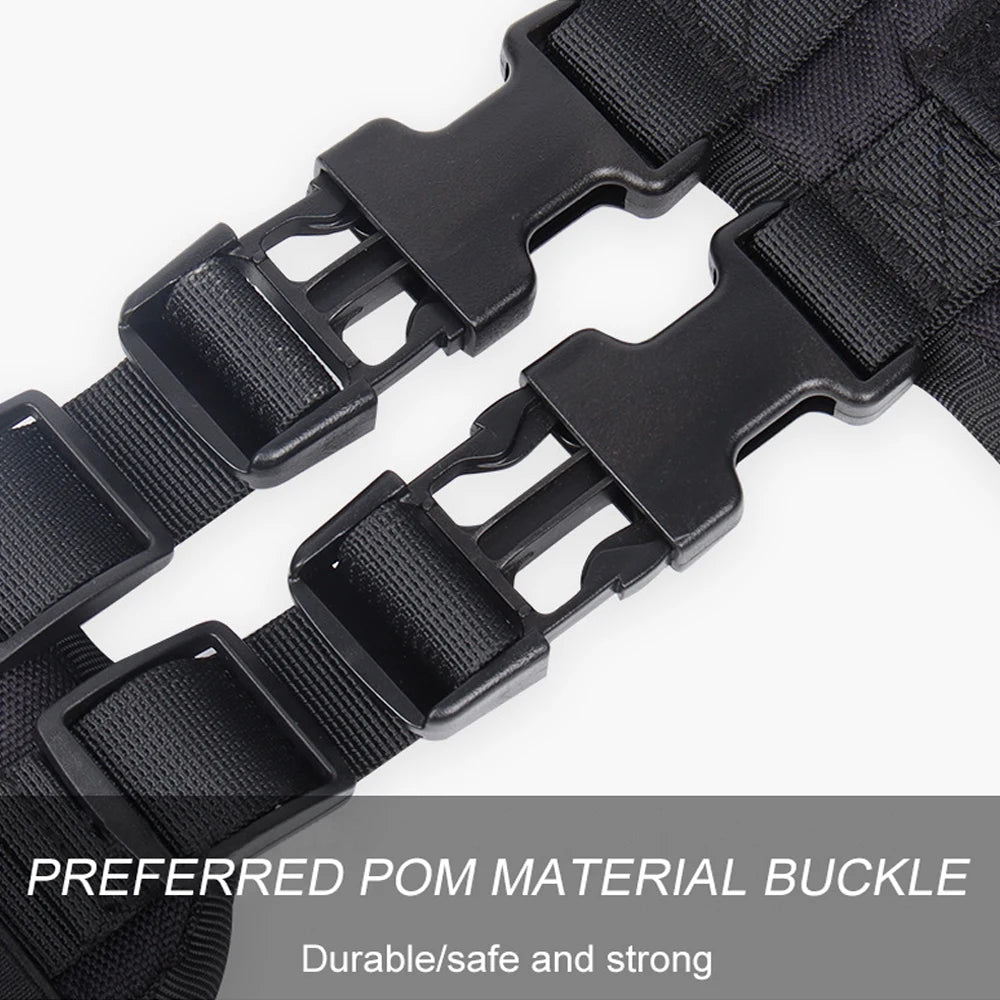 Tactical Dog Harness with Handle and Leash Military