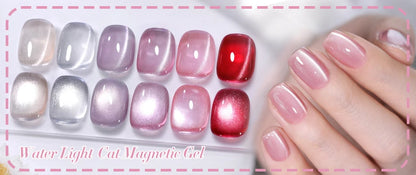 BORN PRETTY 6pcs/set Cat Magnetic Gel Nail