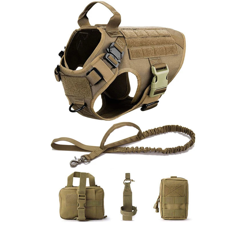 Military Large Dog Harness Pet German