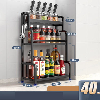 Kitchen Spice Rack Carbon Steel