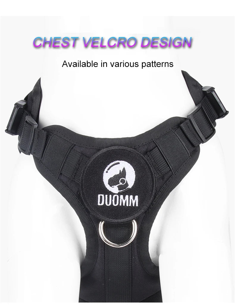 Tactical Dog Harness with Handle and Leash Military