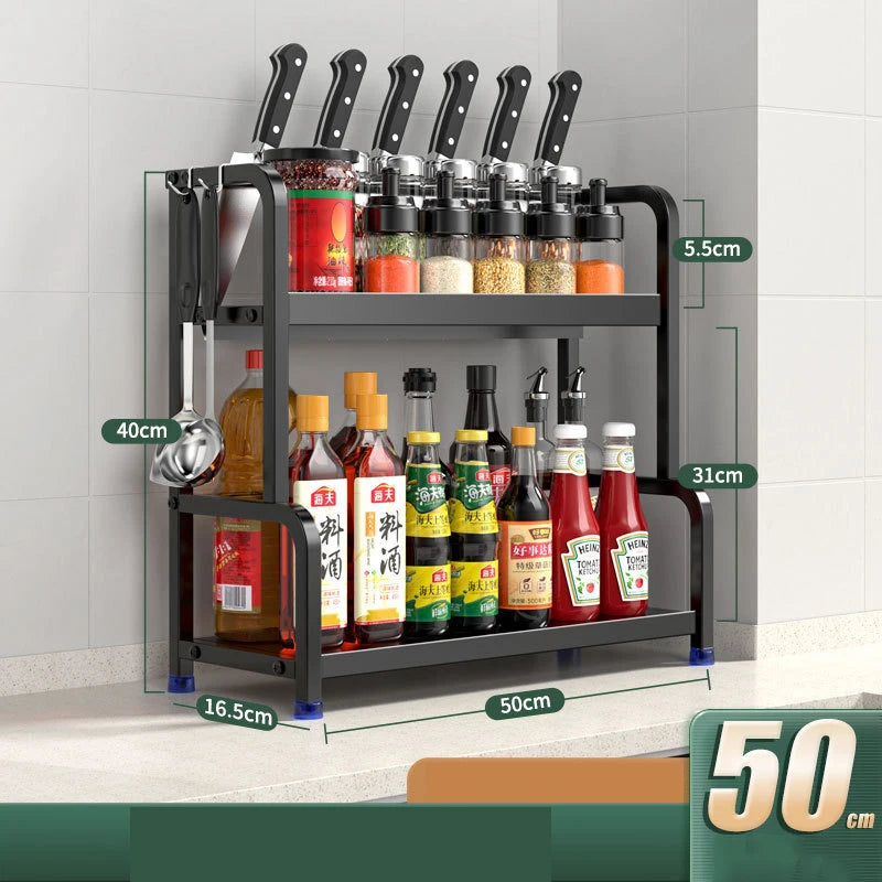 Kitchen Spice Rack Carbon Steel