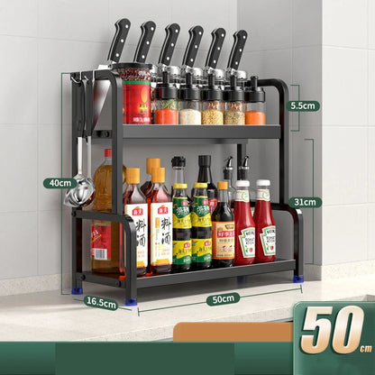 Kitchen Spice Rack Carbon Steel