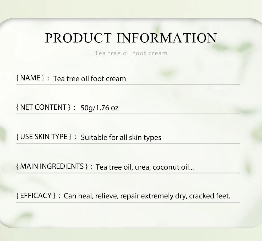 Urea Coconut Oil Foot Cream