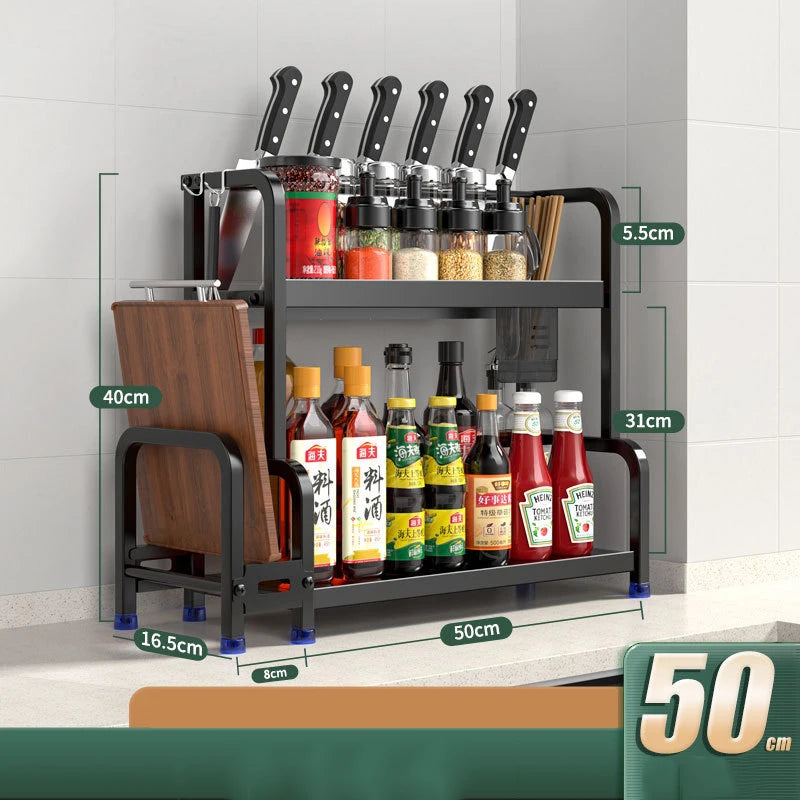 Kitchen Spice Rack Carbon Steel