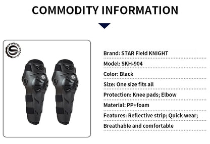 Star Field Knight New Motorcycle Elbow and Knee Protection Set