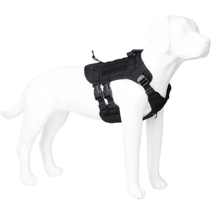 Tactical Dog Harness with Handle and Leash Military