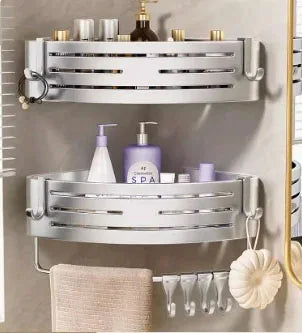 No Drill Bathroom Corner