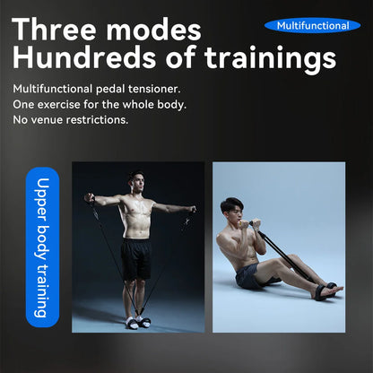 Man Tension Rope Woman Yoga