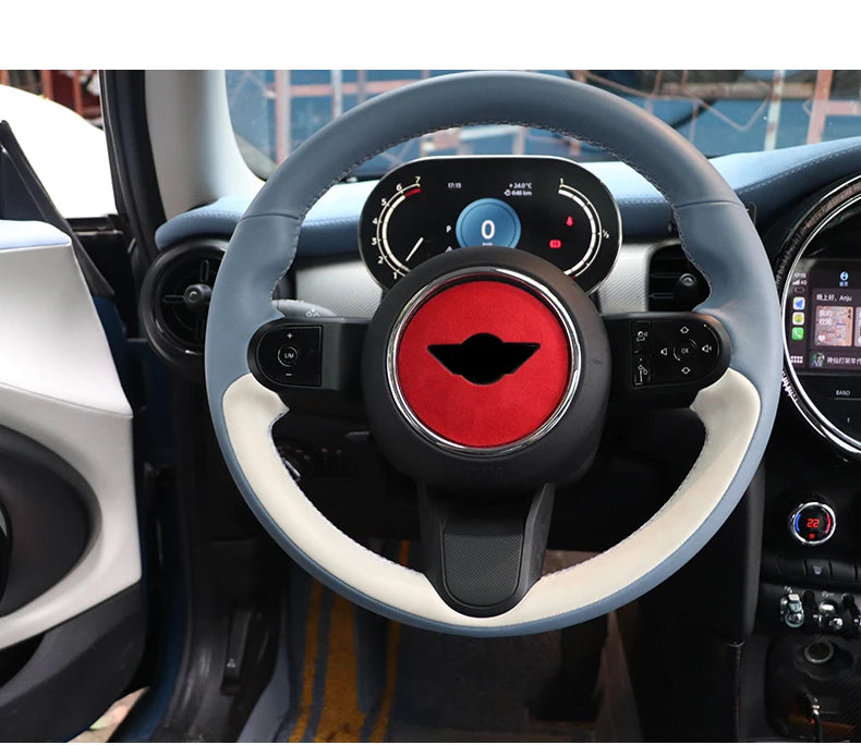 Italy Super Suede Car Steering Wheel Cover For Mini Cooper