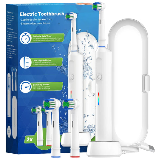 Smart Wireless Charging Rotating Electric Toothbrush