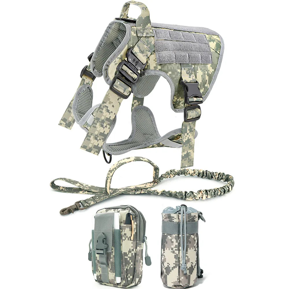 Military Large Dog Harness Pet German
