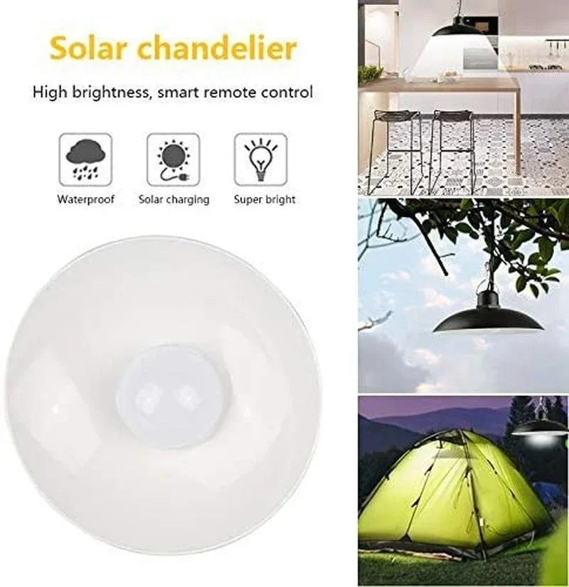Solar Pendant Light Outdoor Waterproof LED