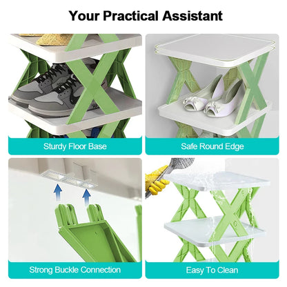 Shoe Rack Storage Organizer Detachable