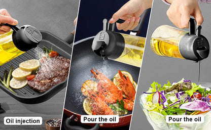 Oil Spray 2-in-1 Glass Household Kitchen Oil Spray