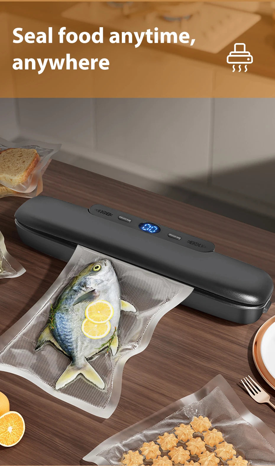 Electric Food Vacuum Sealer Machine