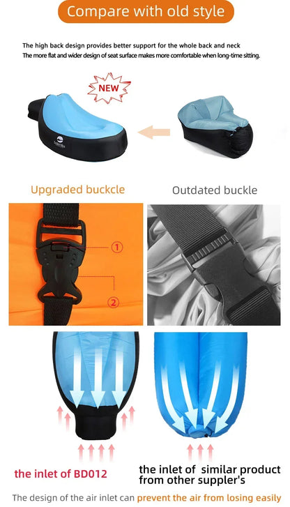 Inflatable Sofa Mattress Folding Camping  Air