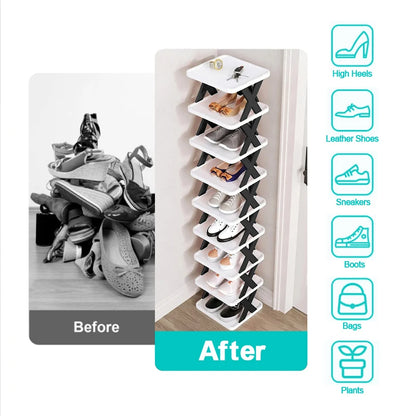 Shoe Rack Storage Organizer Detachable