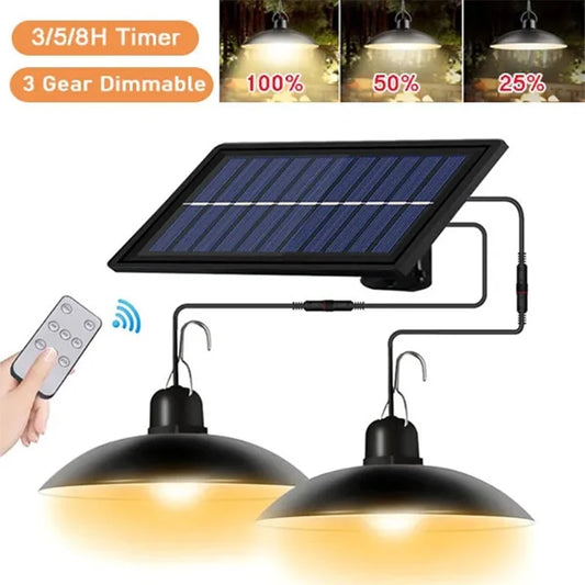 Solar Pendant Light Outdoor Waterproof LED
