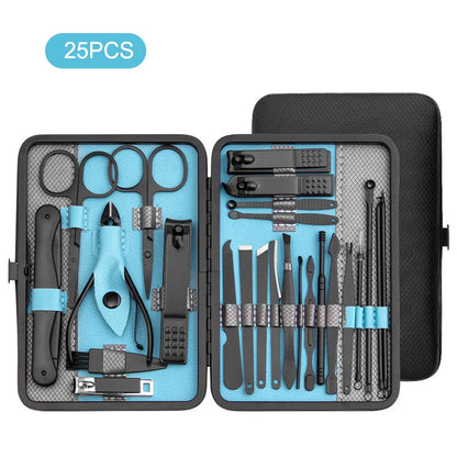 10/15/25PCS Nail Art Set Stainless Steel