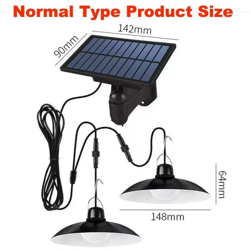 Solar Pendant Light Outdoor Waterproof LED