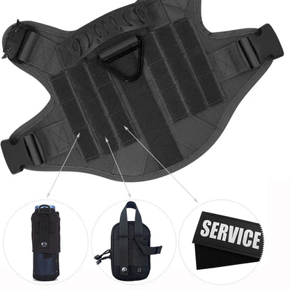 Military Large Dog Harness Pet German