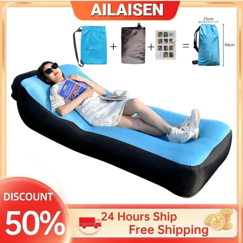 Inflatable Sofa Mattress Folding Camping  Air