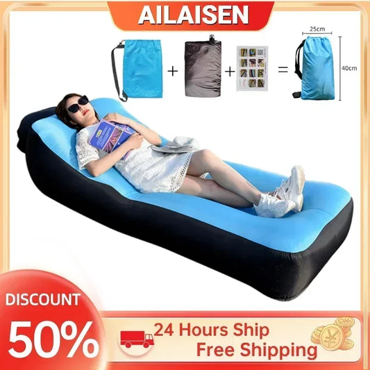 Inflatable Sofa Mattress Folding Camping  Air